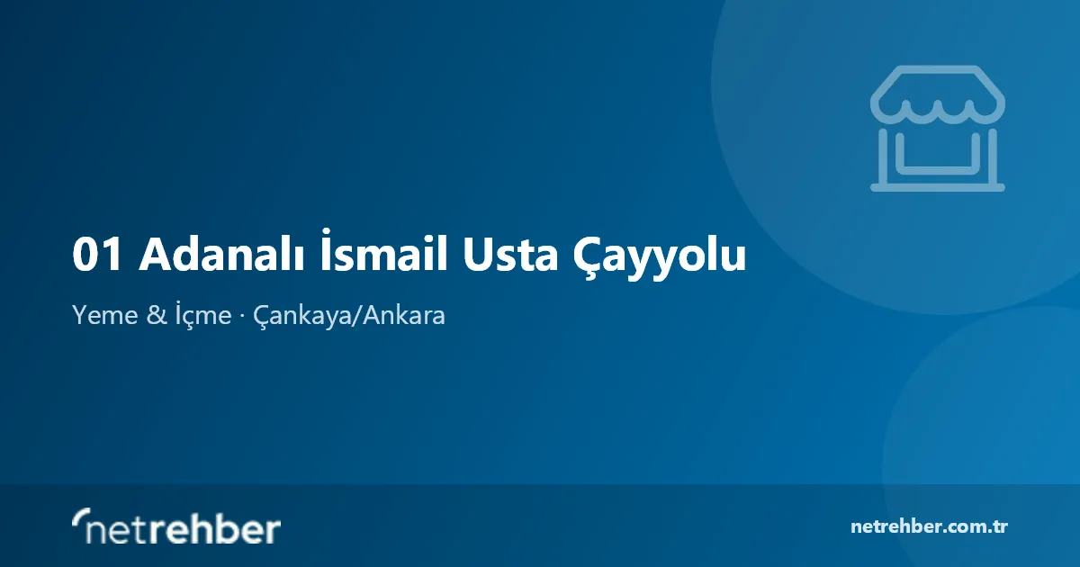 01 Adanalı İsmail Usta Çayyolu kapak görseli