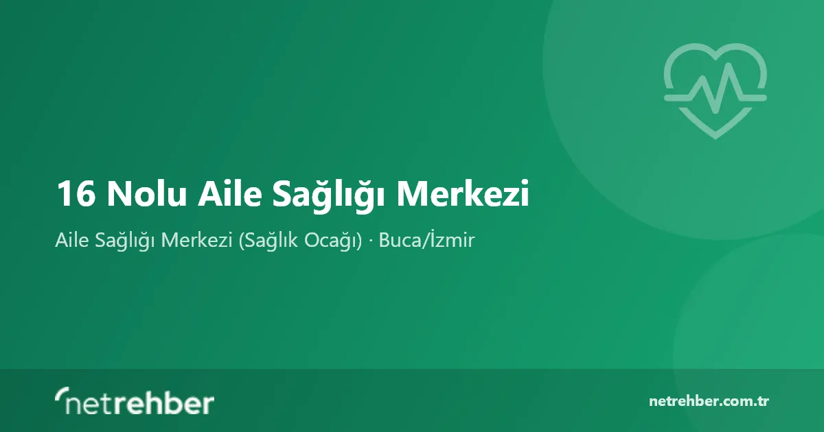 16 Nolu Aile Sağlığı Merkezi kapak görseli