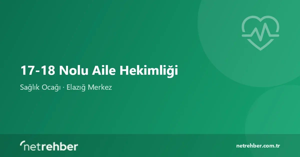 17-18 Nolu Aile Hekimliği kapak görseli