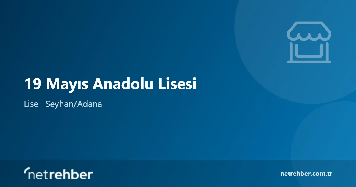 19 Mayıs Anadolu Lisesi kapak görseli