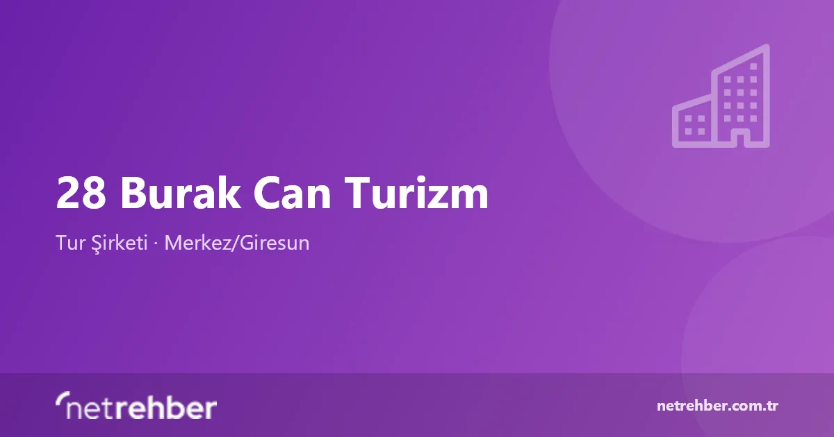 28 Burak Can Turizm kapak görseli
