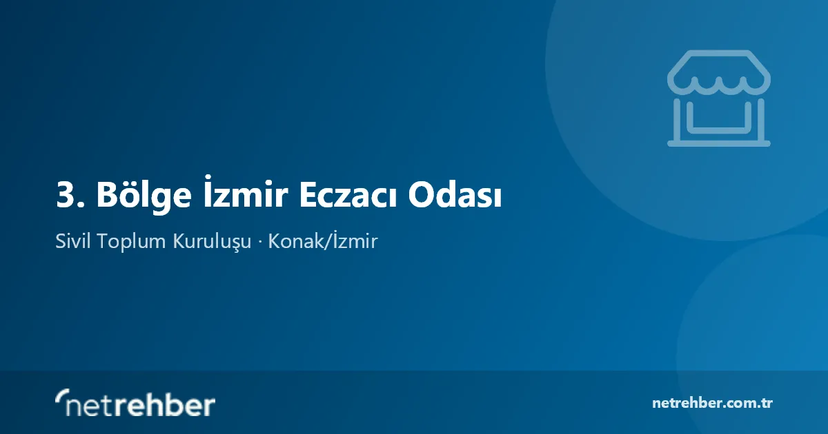 3. Bölge İzmir Eczacı Odası kapak görseli