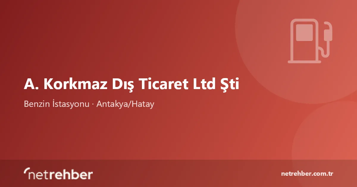 A. Korkmaz Dış Ticaret Ltd Şti kapak görseli
