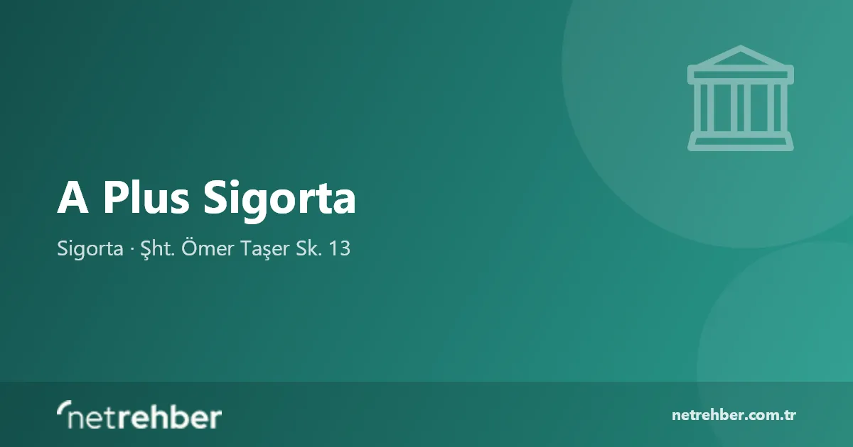 A Plus Sigorta kapak görseli