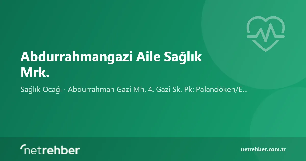 Abdurrahmangazi Aile Sağlık Mrk. kapak görseli
