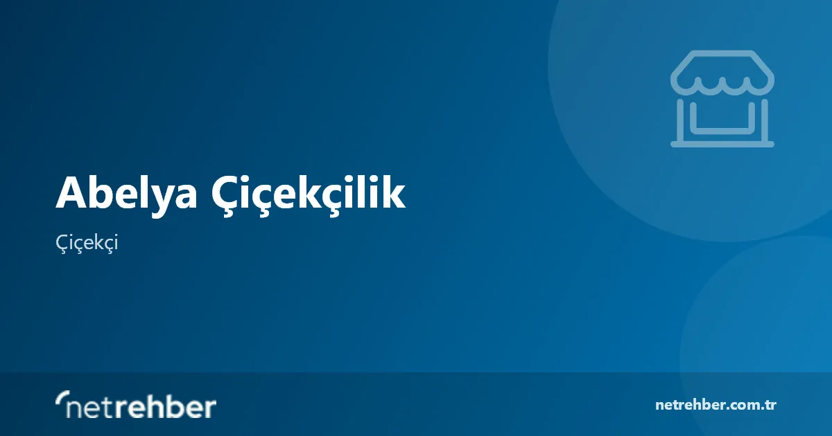 Abelya Çiçekçilik kapak görseli