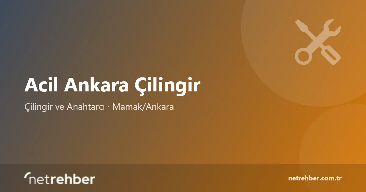 Acil Ankara Çilingir kapak görseli