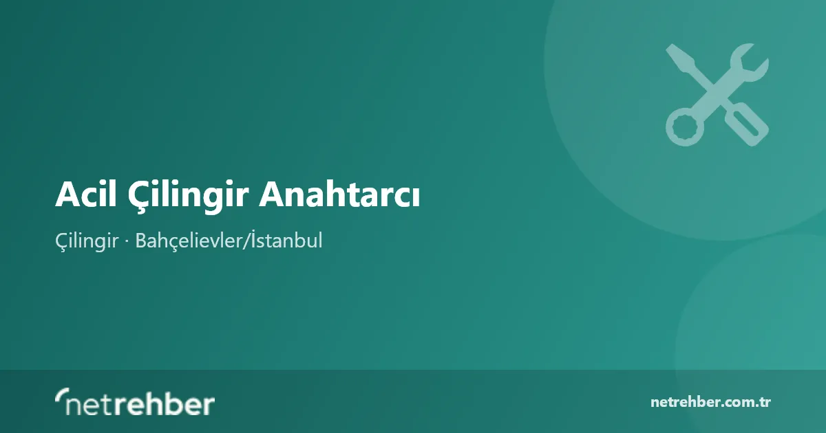 Acil Çilingir Anahtarcı kapak görseli