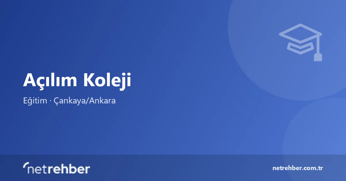 Açılım Koleji kapak görseli