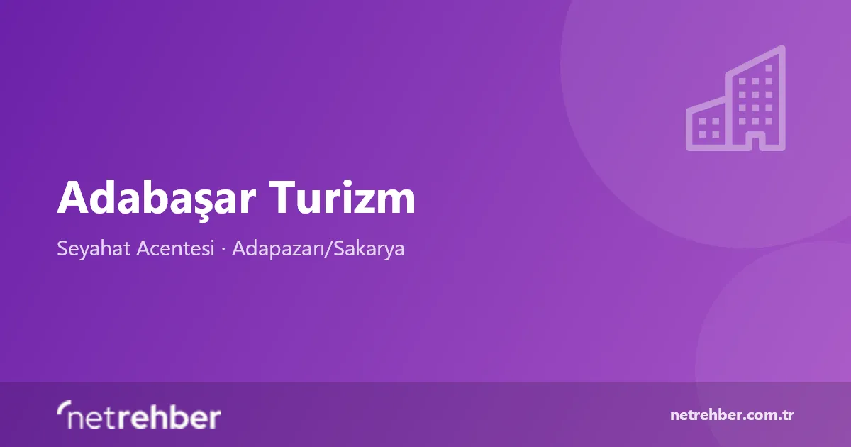 Adabaşar Turizm kapak görseli