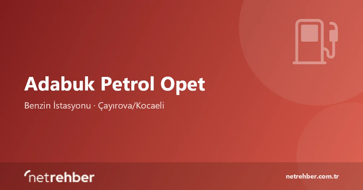 Adabuk Petrol Opet kapak görseli
