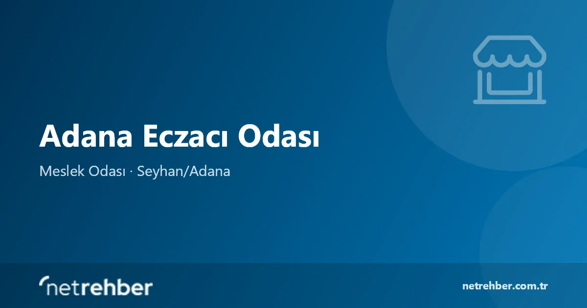 Adana Eczacı Odası kapak görseli