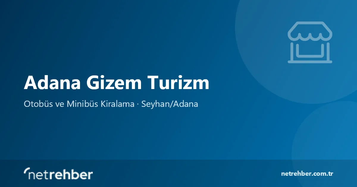 Adana Gizem Turizm kapak görseli