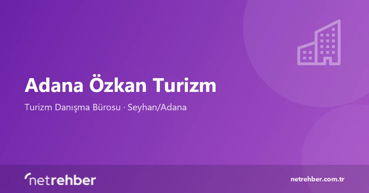 Adana Özkan Turizm kapak görseli