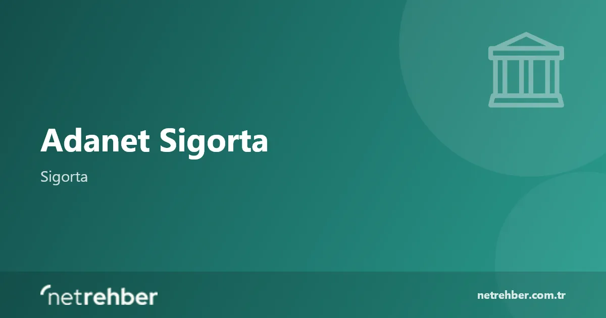 Adanet Sigorta kapak görseli