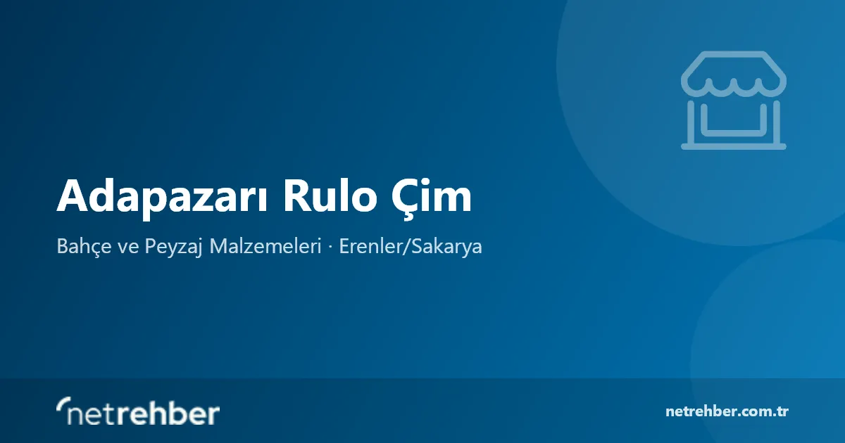 Adapazarı Rulo Çim kapak görseli