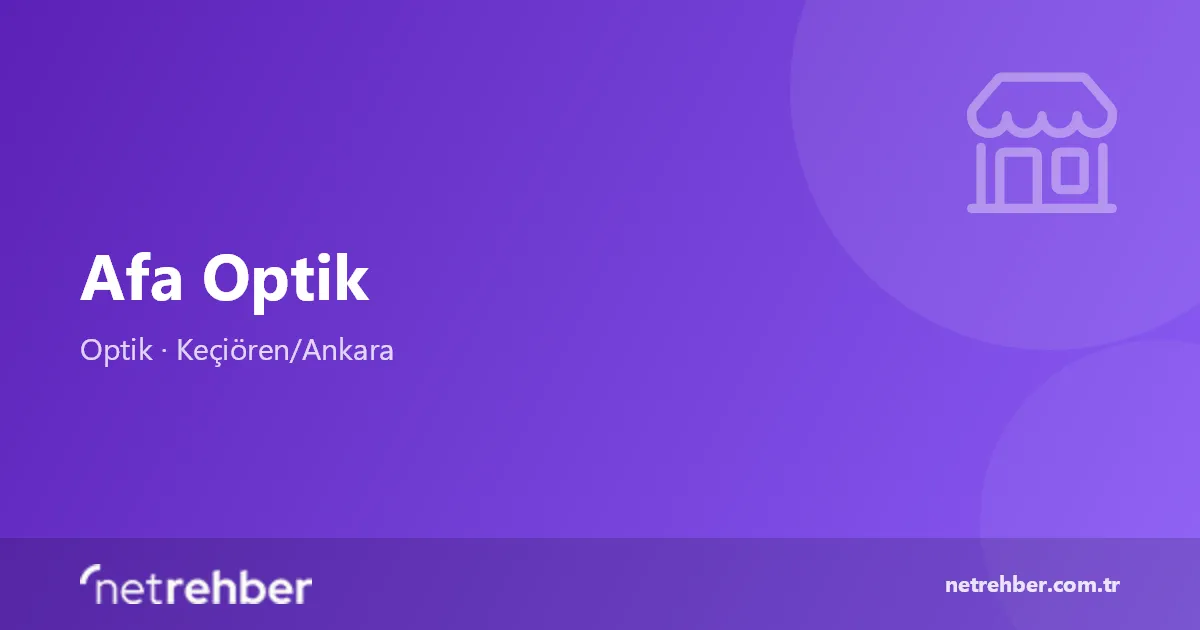 Afa Optik kapak görseli