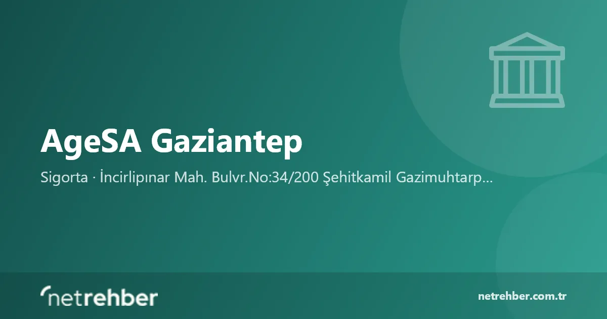 AgeSA Gaziantep kapak görseli