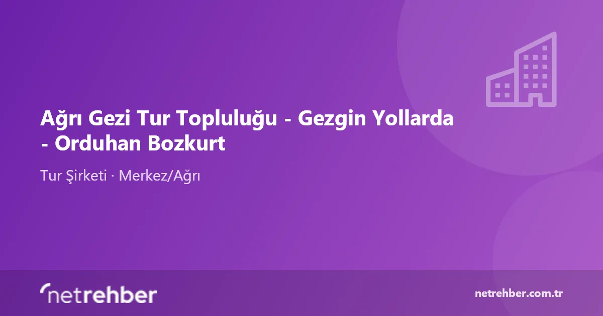 Ağrı Gezi Tur Topluluğu - Gezgin Yollarda - Orduhan Bozkurt kapak görseli