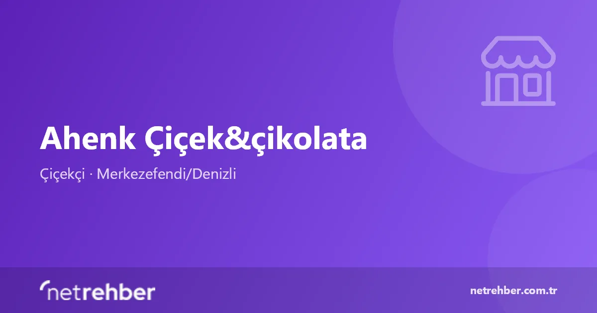 Ahenk Çiçek&çikolata kapak görseli