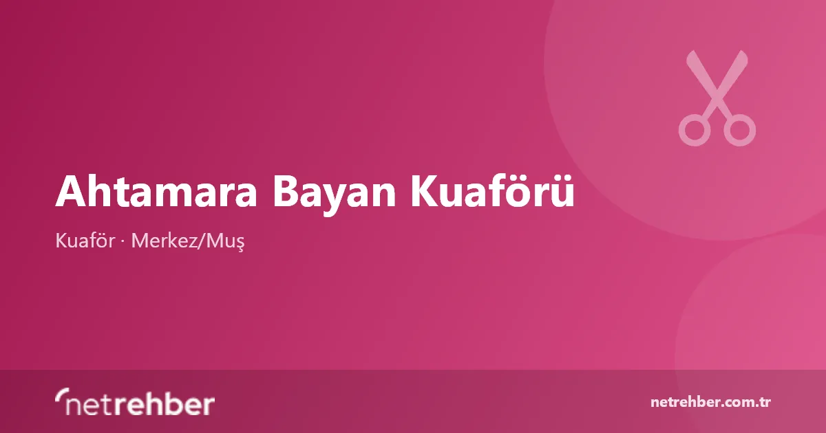 Ahtamara Bayan Kuaförü kapak görseli