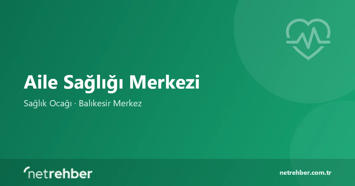Aile Sağlığı Merkezi kapak görseli