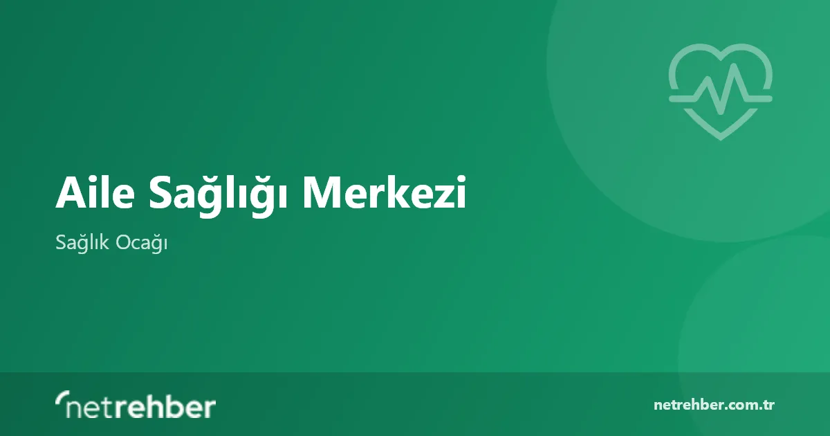Aile Sağlığı Merkezi kapak görseli