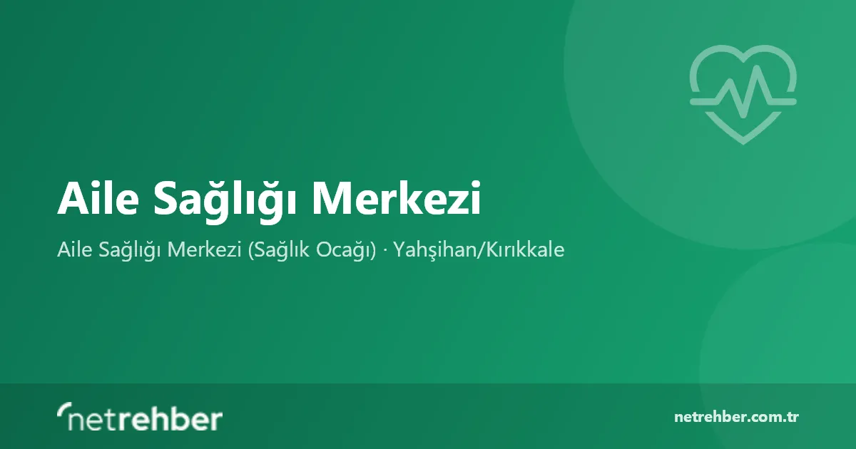 Aile Sağlığı Merkezi kapak görseli