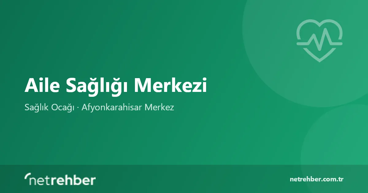 Aile Sağlığı Merkezi kapak görseli
