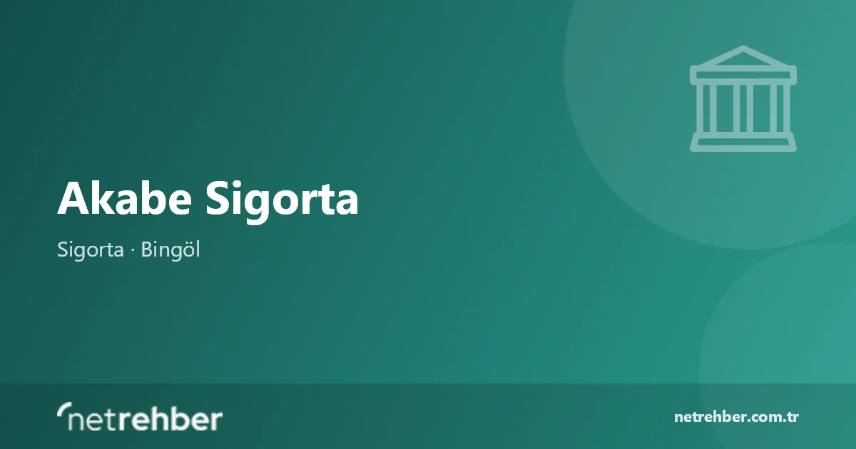 Akabe Sigorta kapak görseli