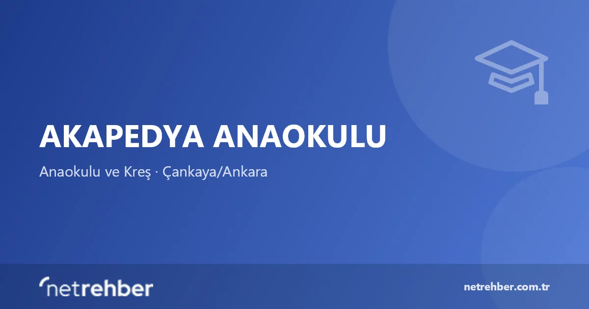 Akapedya Anaokulu kapak görseli