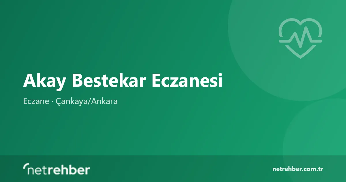 Akay Bestekar Eczanesi kapak görseli