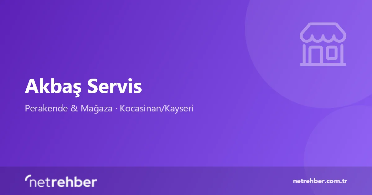 Akbaş Servis kapak görseli