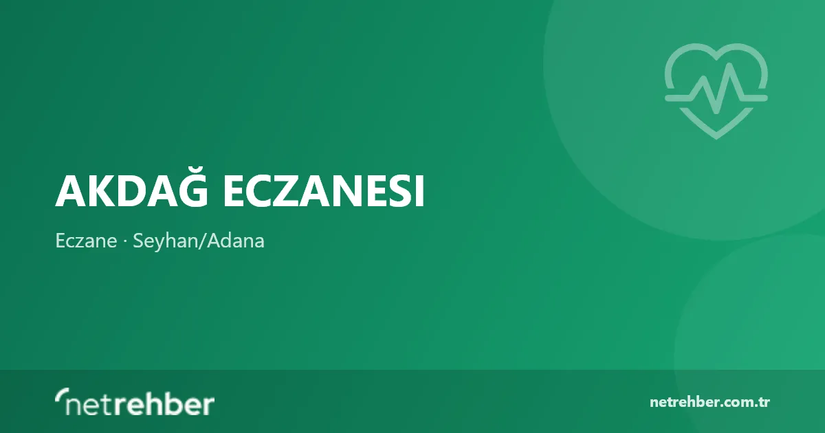 Akdağ Eczanesı kapak görseli