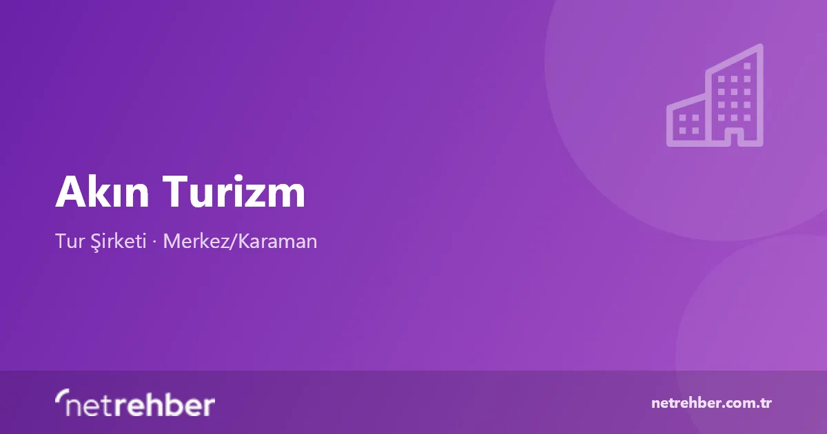 Akın Turizm kapak görseli