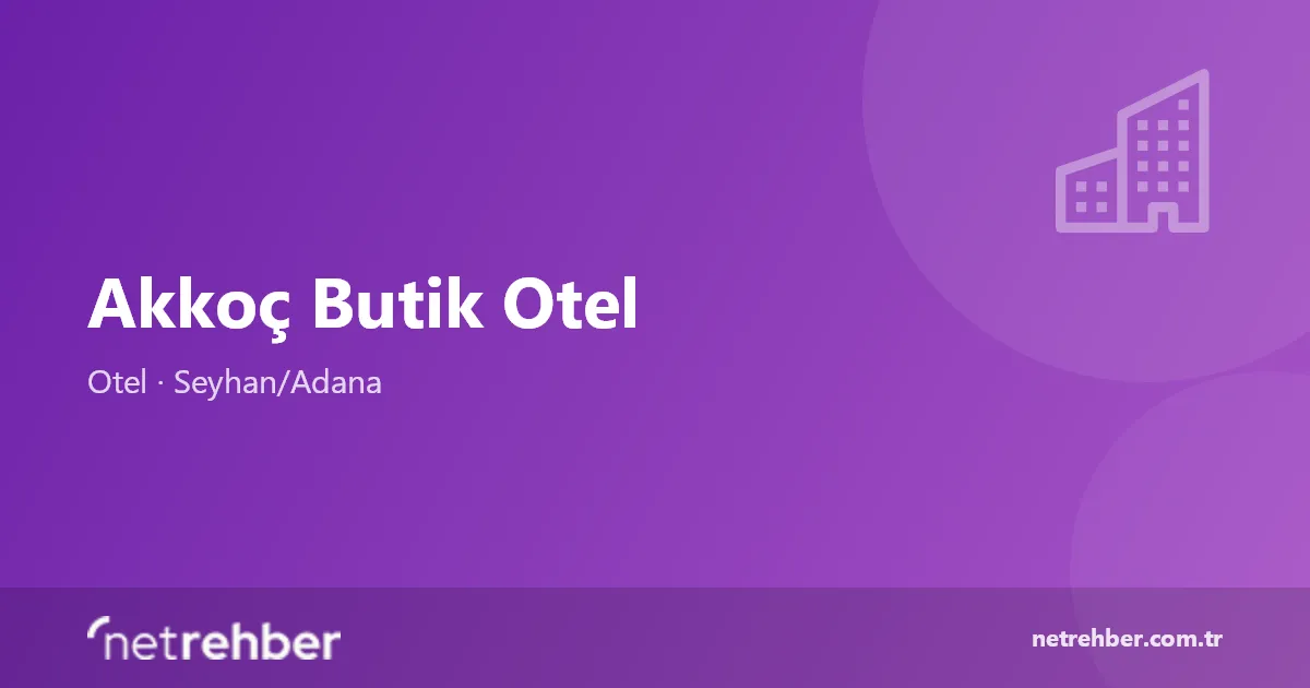 Akkoç Butik Otel kapak görseli