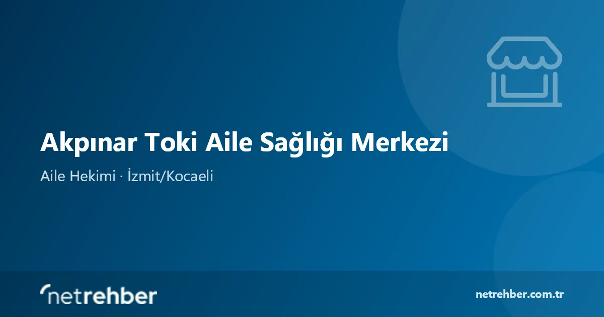 Akpınar Toki Aile Sağlığı Merkezi kapak görseli
