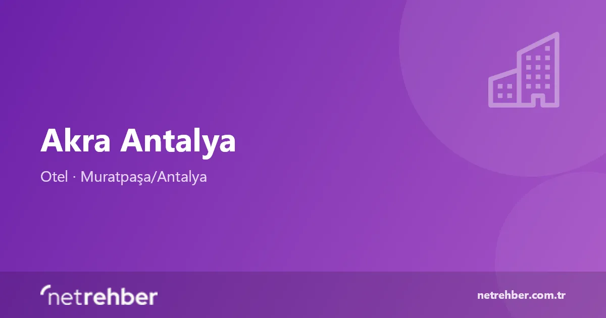 Akra Antalya kapak görseli