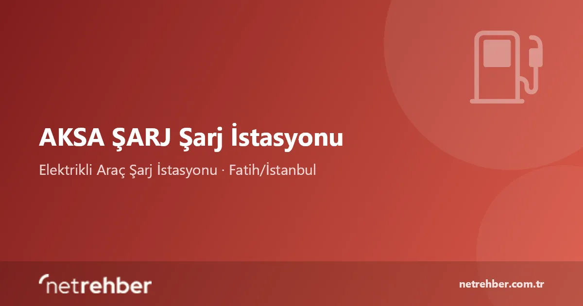 AKSA ŞARJ Şarj İstasyonu kapak görseli