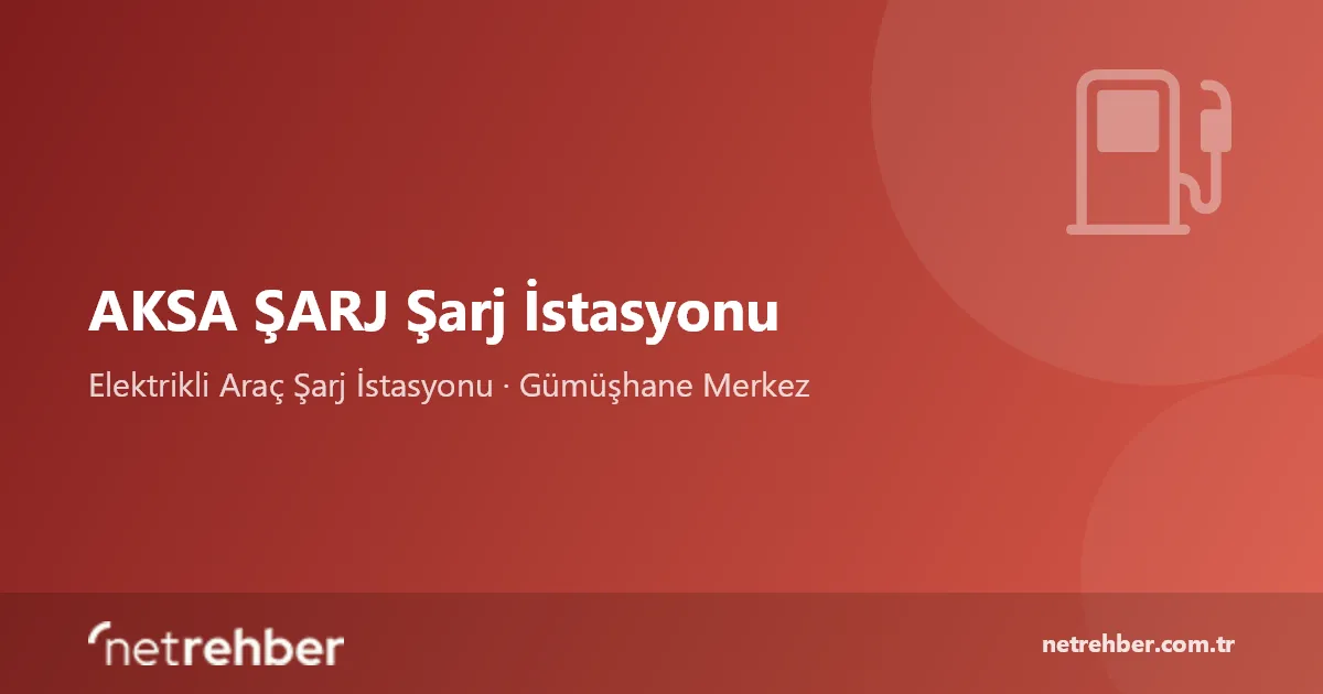 AKSA ŞARJ Şarj İstasyonu kapak görseli