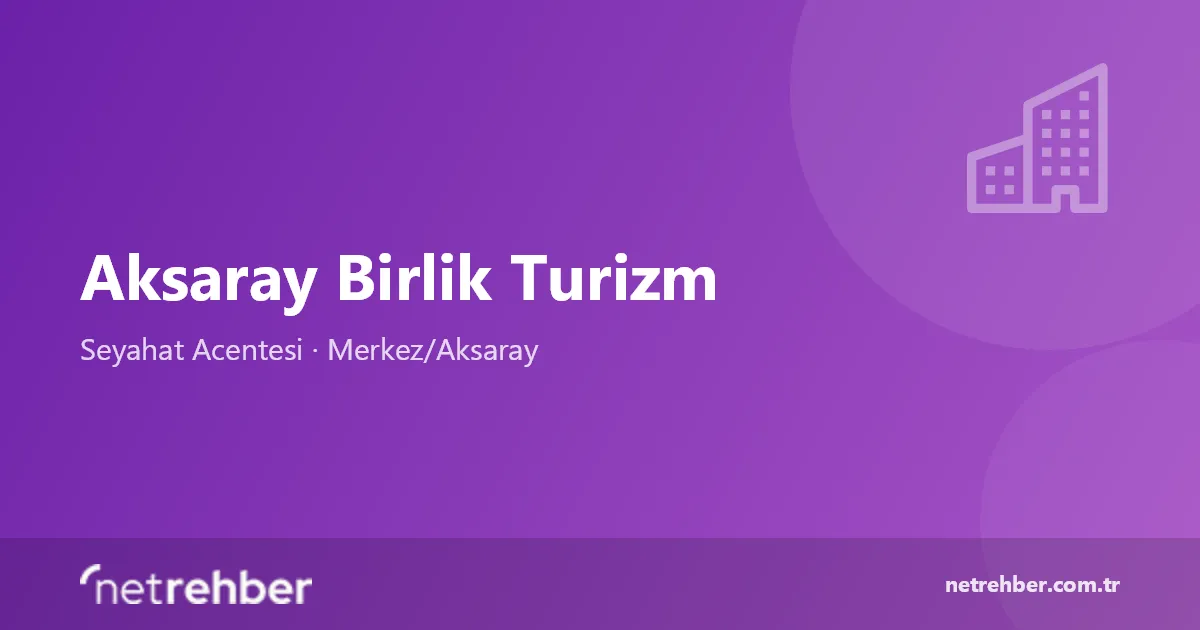 Aksaray Birlik Turizm kapak görseli