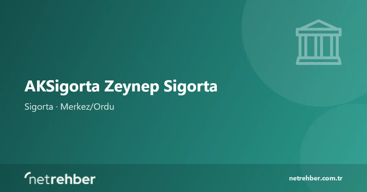 AKSigorta Zeynep Sigorta kapak görseli