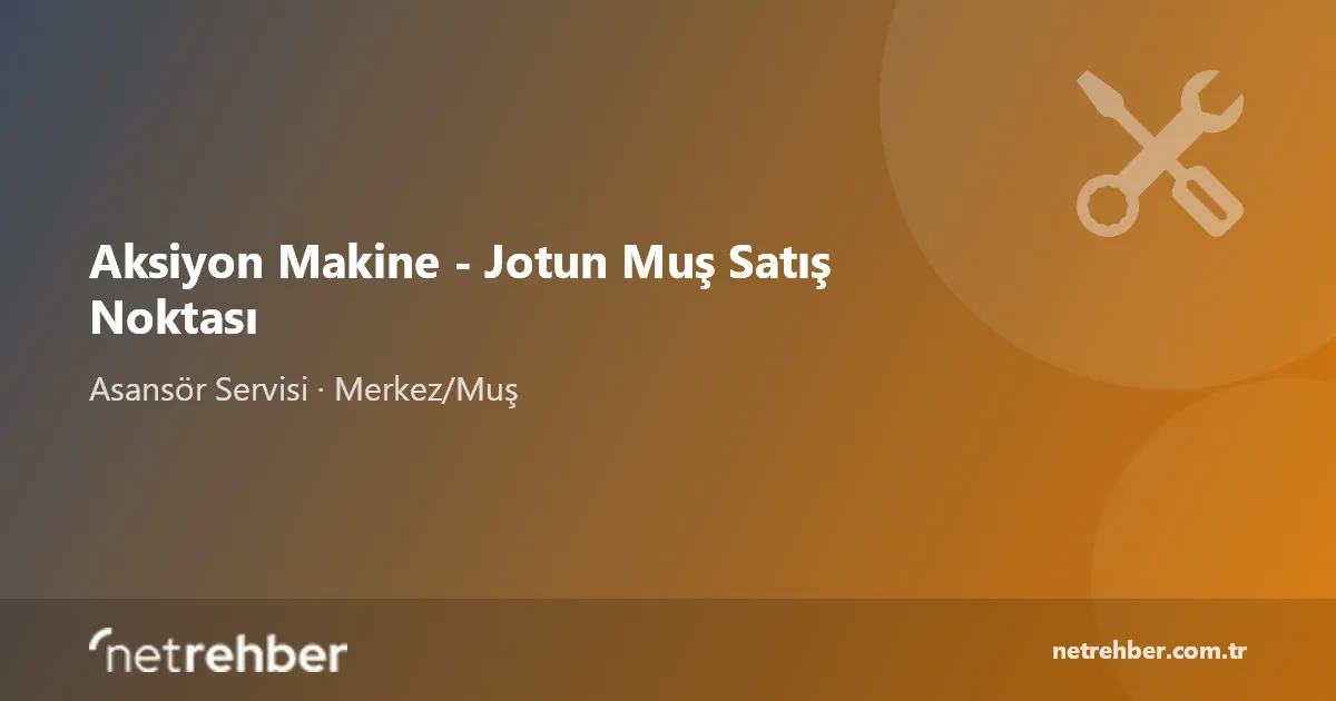 Aksiyon Makine - Jotun Muş Satış Noktası kapak görseli