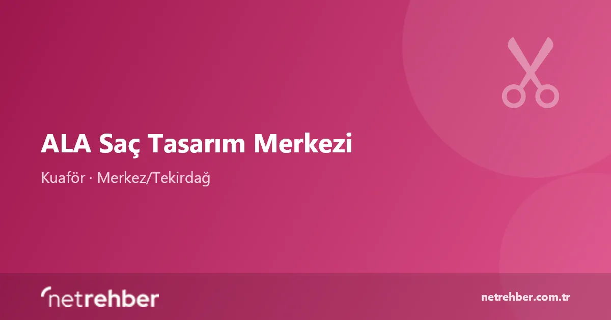 ALA Saç Tasarım Merkezi kapak görseli