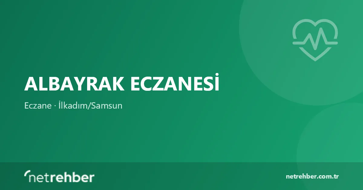 Albayrak Eczanesi kapak görseli