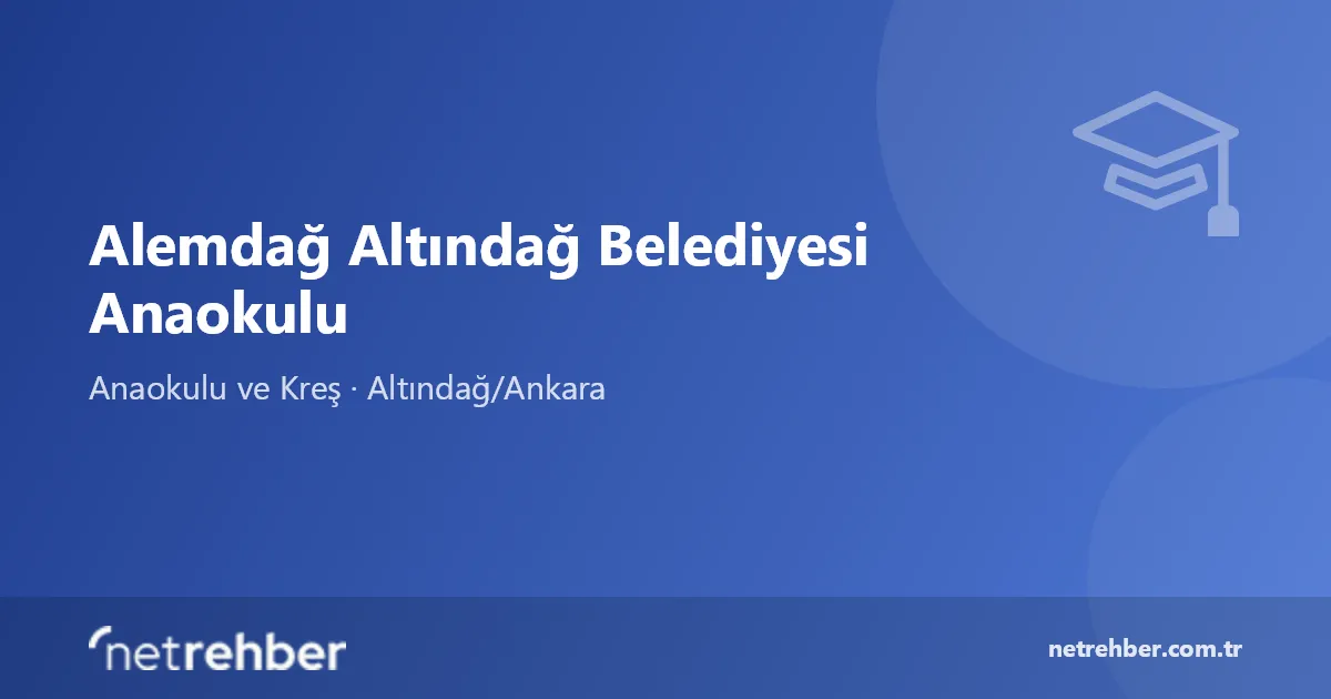 Alemdağ Altındağ Belediyesi Anaokulu kapak görseli