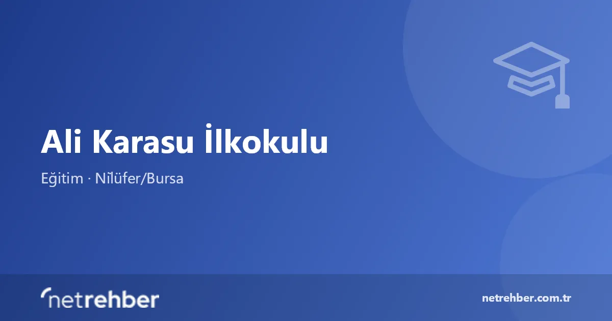 Ali Karasu İlkokulu kapak görseli