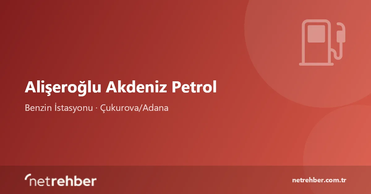 Alişeroğlu Akdeniz Petrol kapak görseli