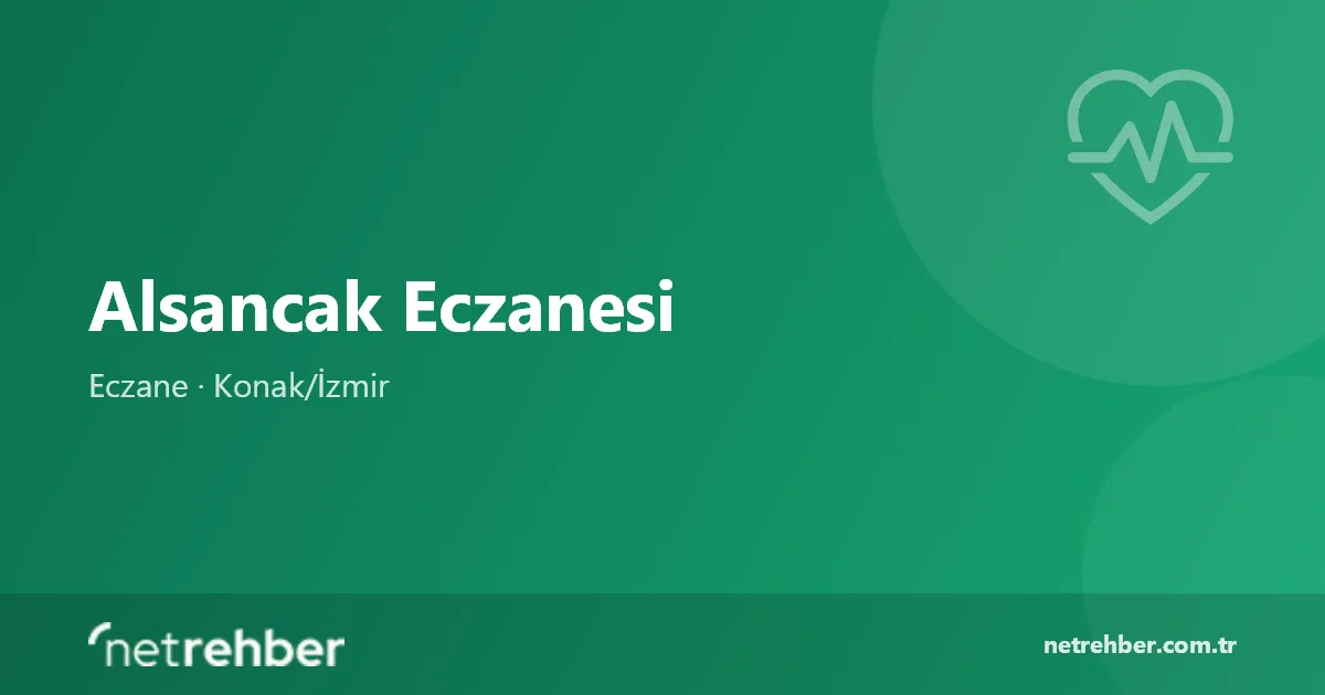 Alsancak Eczanesi kapak görseli