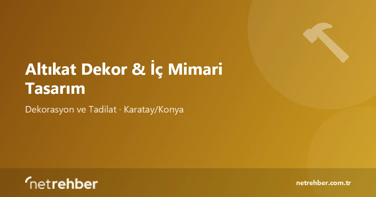 Altıkat Dekor & İç Mimari Tasarım kapak görseli